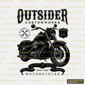 A Motorcycle With The Words Cruiser On It Typography Slogans - DTF Ontwerp
