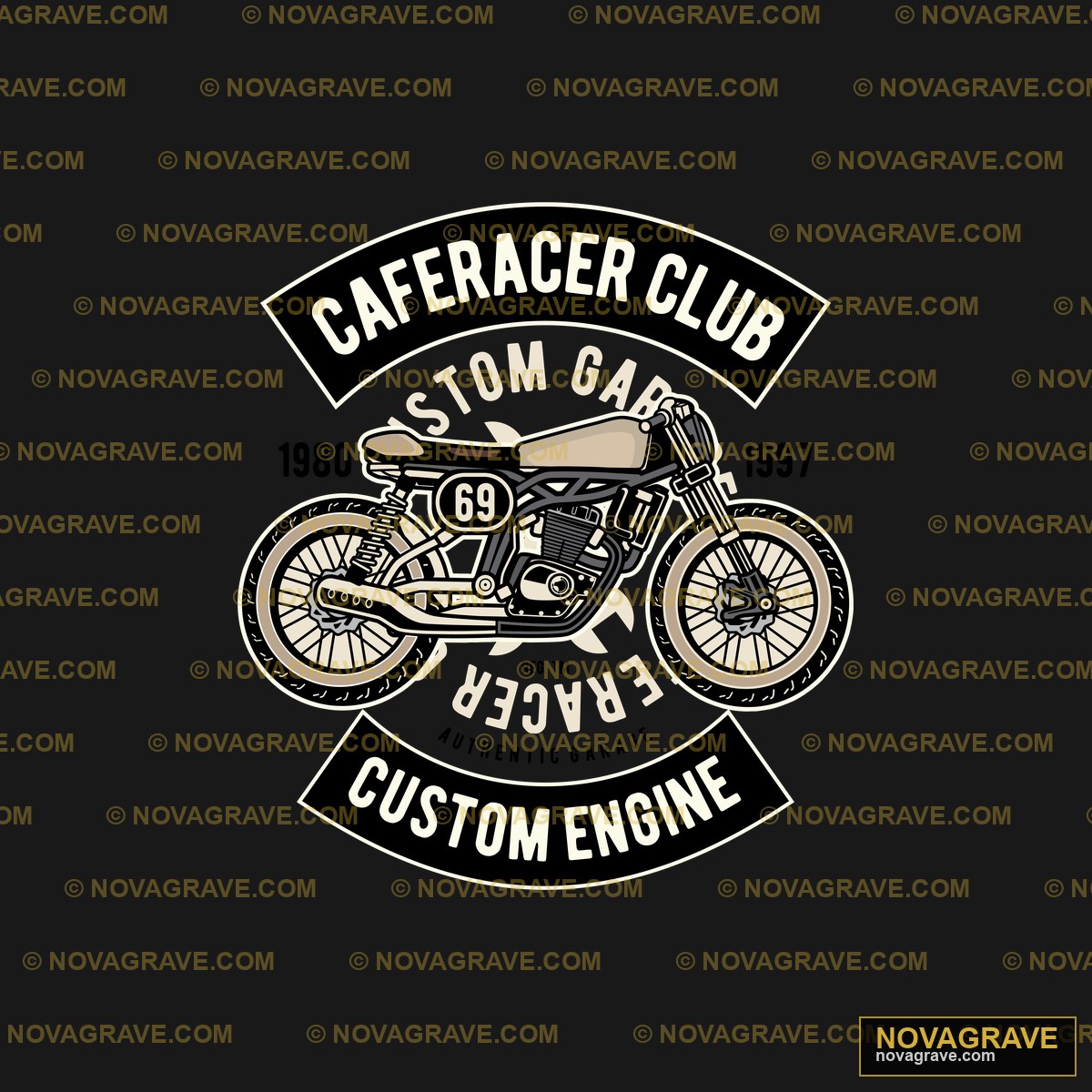 A Motorcycle With The Wordsaeroic On It Typography Slogans - DTF Ontwerp