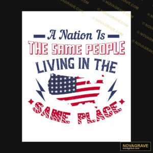 A Nation Is The People Living In The Same Pla Other Designs - Design DTF