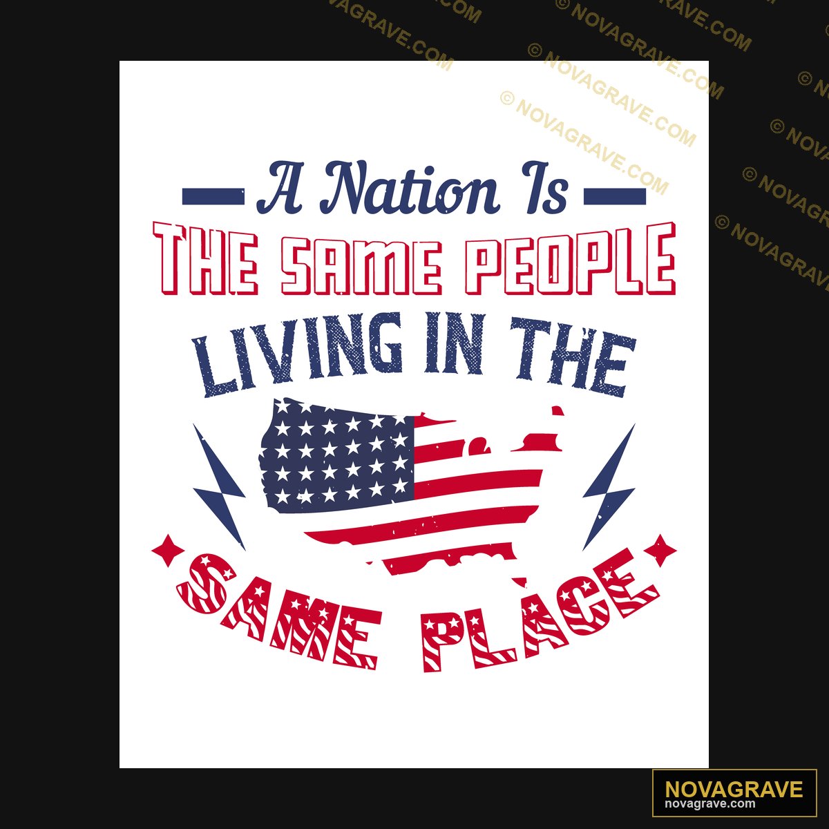 A Nation Is The People Living In The Same Pla Other Designs - Design DTF