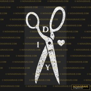 A Pair Of Scissors With A Black Background Other Designs - Design DTF