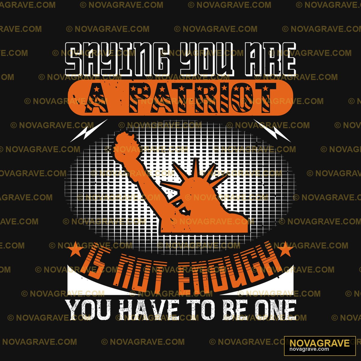 A Patriot Is Not A Fighter Patriotic Military - DTF Transfer Design