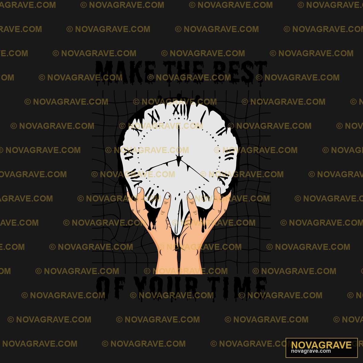 A Person Holding A Clock With The Words Make Family Kids - DTF Ontwerp