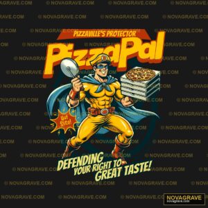 A Pizza Delivery Man Carrying A Pizza Other Designs - DTF Transfer Design