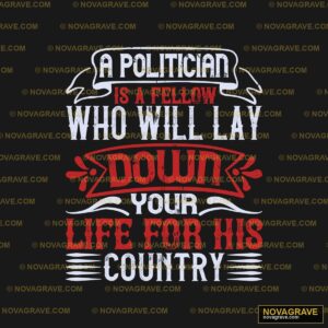 A Political Quote With The Wordsa Fellow Who Typography Slogans - DTF Transfer Design