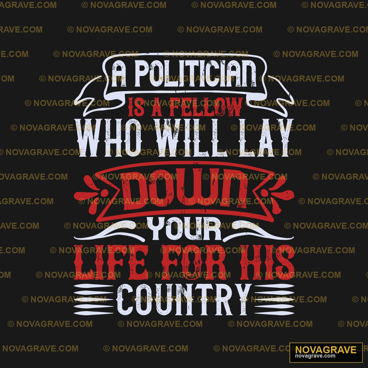 A Political Quote With The Wordsa Fellow Who Typography Slogans - DTF Transfer Design