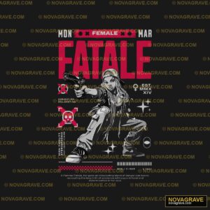 A Poster For A Female Rapper Streetwear Urban - DTF Transfer Design