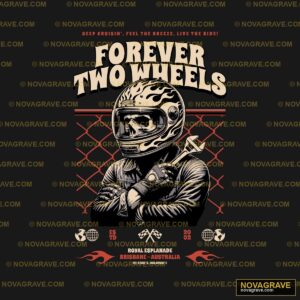 A Poster For A Motorcycle Club Other Designs - Design DTF