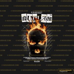 A Poster For The Concert With A Fire In The B Music Culture DTF Design