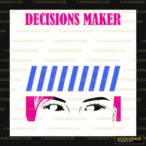 Decision Maker Eyes & Stripes DTF Design SVG PNG DXF