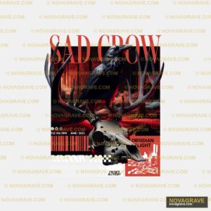 A Poster For The Event With A Crow On It Animals Wildlife - Design DTF