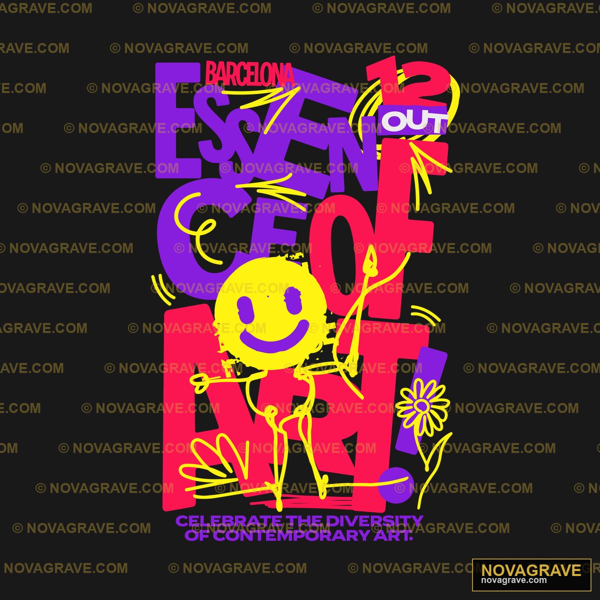 A Poster With A Cartoon Character On It Other Designs - Design DTF