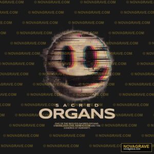 A Poster With A Face And The Words Sacred Org Typography Slogans - DTF Ontwerp