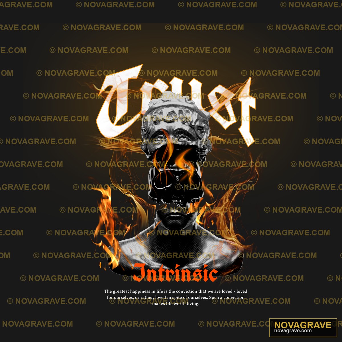 A Poster With A Man In Flames And The Words O Typography Slogans - DTF Transfer Design