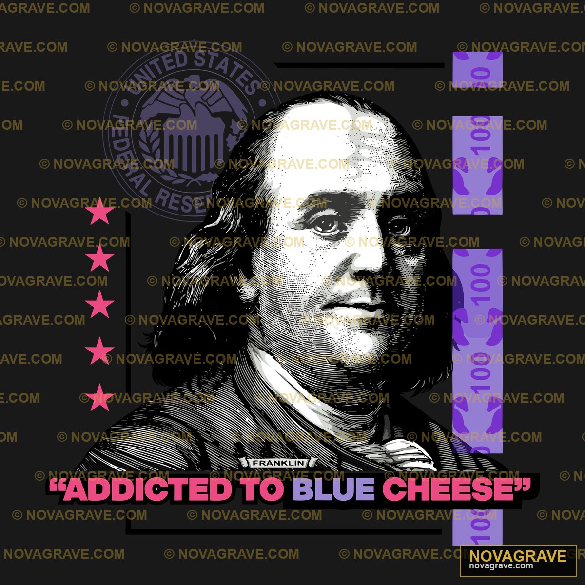A Poster With A Portrait Of Benjamins Face Other Designs - DTF Transfer Design