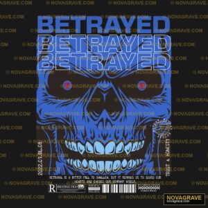 A Poster With A Skull Face And The Words Betr Streetwear Urban - Design DTF
