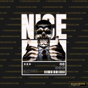 A Poster With A Skull In The Middle Streetwear Urban - DTF Transfer Design