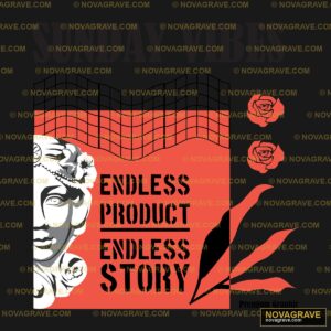 Endless Product Endless Story Buddha DTF Design PNG