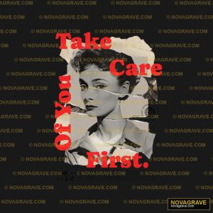 A Poster With A Womans Face And The Words Tak Typography Slogans - DTF Ontwerp
