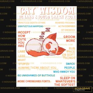 A Poster With The Words For The Fox And The W Animals Wildlife - DTF Transfer Design