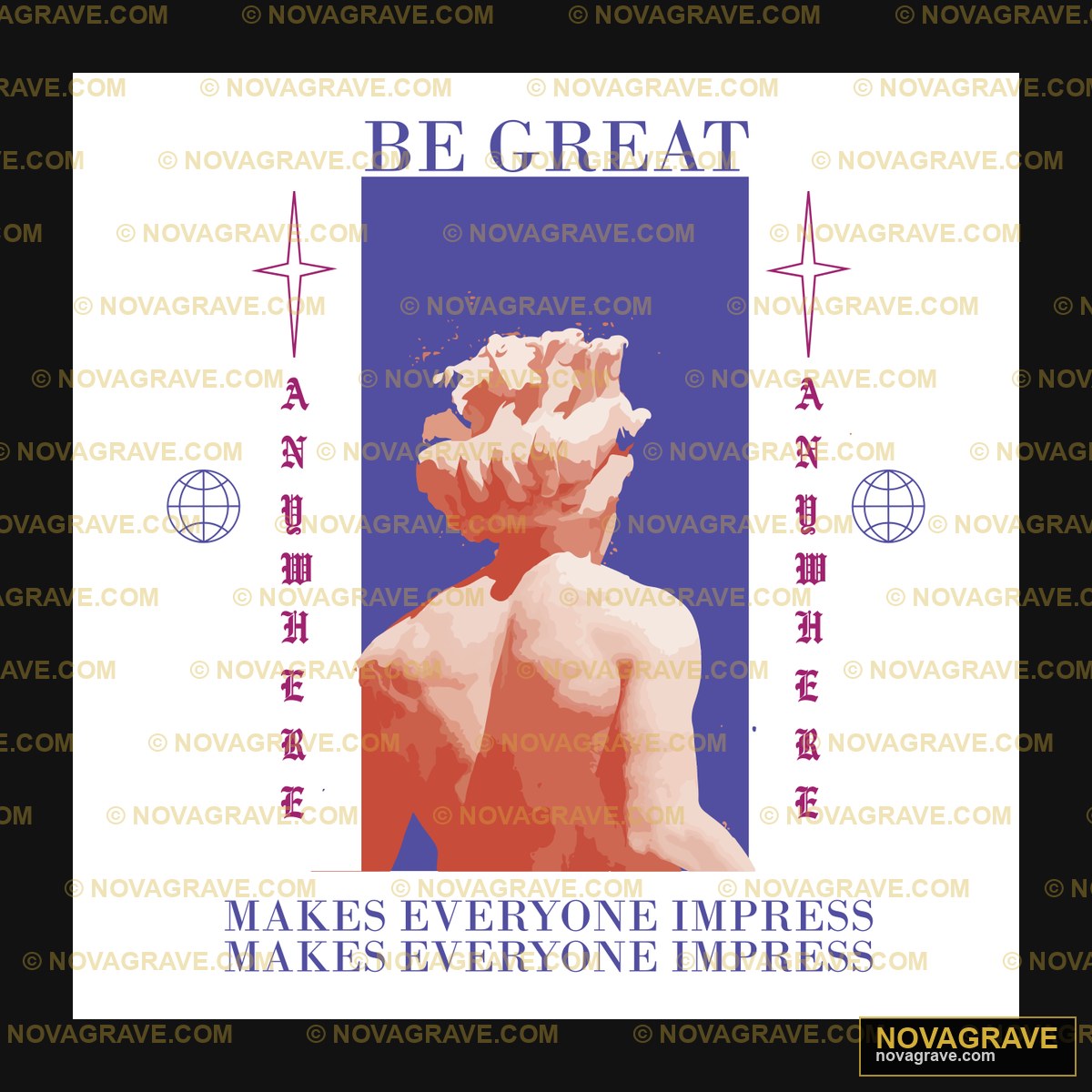A Poster With The Words Great Make Everyones Typography Slogans - DTF Transfer Design