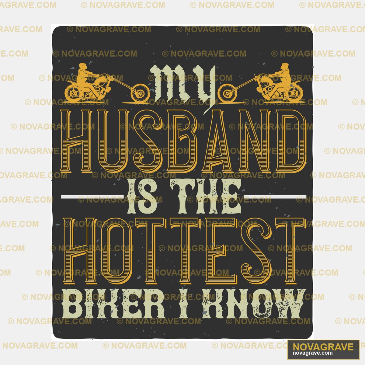 A Poster With The Words Husband And The Hotte Animals Wildlife - Design DTF