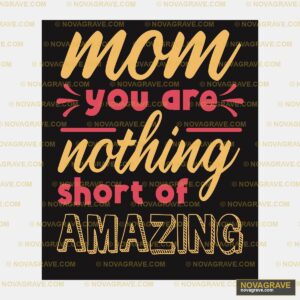 A Poster With The Words Mom Youreh Shes Amazi Family Kids - DTF Transfer Design
