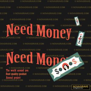 A Poster With The Words Money And Money Typography Slogans - DTF Ontwerp