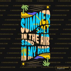 A Poster With The Words Summer Is My Heart Seasonal Holiday - DTF Ontwerp