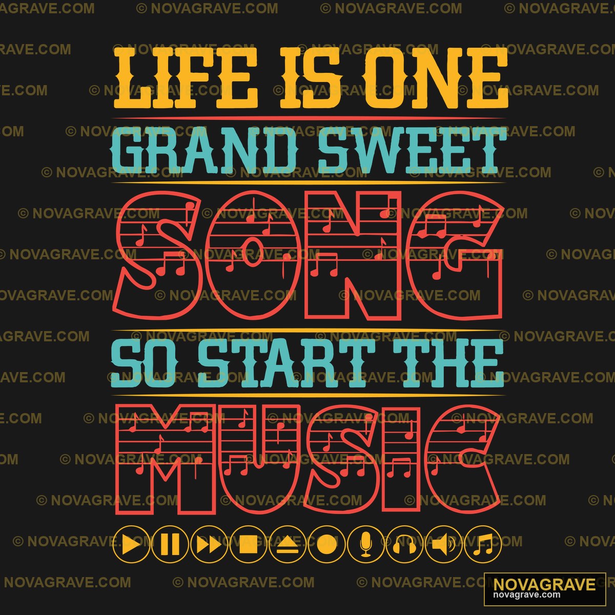 A Poster With The Wordsifone Andsong Of The M Music Culture - DTF Ontwerp
