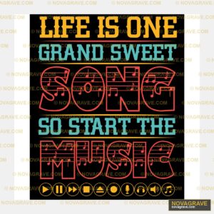 A Poster With The Wordslisten To The Music Music Culture - DTF Transfer Design