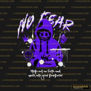 A Purple And Black Shirt With A Cartoon Chara Other Designs DTF Design