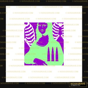A Purple And Green Poster With A Woman In The Other Designs - DTF Ontwerp