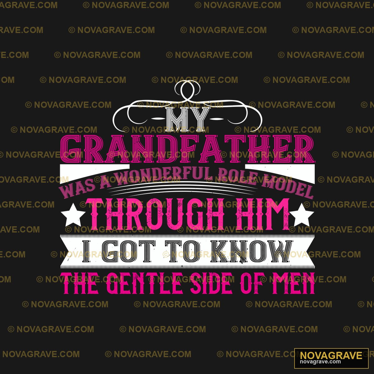 A Quote That Says Grandfather Was Wonderful B Typography Slogans - DTF Ontwerp