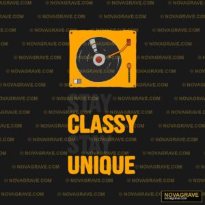 A Record With The Words Stay Classy Stay Uniq Music Culture - DTF Transfer Design