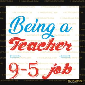 A Red And Blue Lettering That Says Being A Te Professions DTF Design