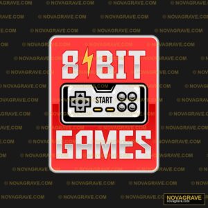 8 Bit Games Controller DTF Design SVG PNG DXF Instant Download