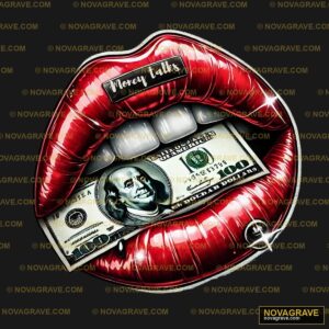 A Red Lips With Money In The Mouth Other Designs - DTF Transfer Design