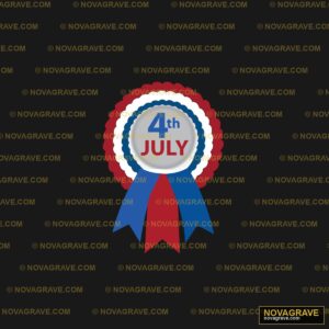 4th of July Ribbon DTF Design SVG - Patriotic Celebration