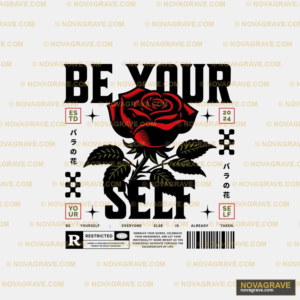 A Rose With The Letter R On It Other Designs - DTF Transfer Design