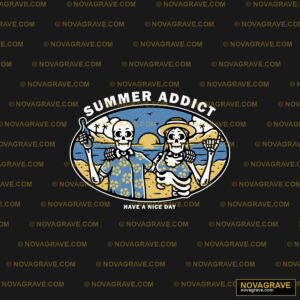 A Skeleton And A Skeleton Holding Hands On Th Streetwear Urban - Design DTF