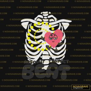 A Skeleton Holding A Heart With The Word Be Streetwear Urban - Design DTF