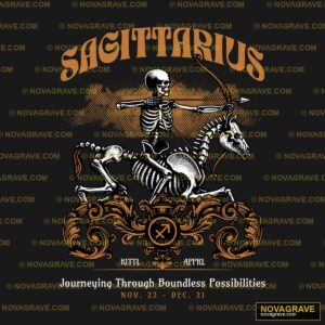 Sagittarius Skeleton Archer Horse DTF Design SVG PNG DXF