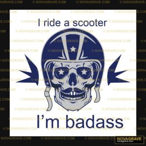 A Skull Wearing A Helmet With The Words Im Da Streetwear Urban DTF Design