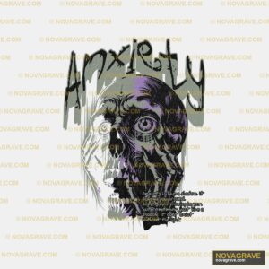A Skull With A Purple And Black Background Streetwear Urban 2 - Design DTF