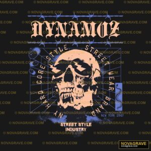 A Skull With A Skull Face On It Streetwear Urban - DTF Ontwerp