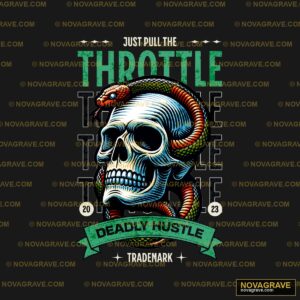A Skull With A Snake On Its Head And The Word Animals Wildlife - Design DTF