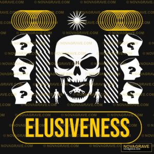 A Skull With The Word Elvenes Streetwear Urban - Design DTF