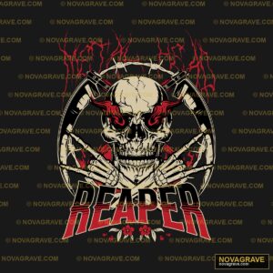 Grim Reaper Skull DTF Design SVG - Streetwear & Urban Art