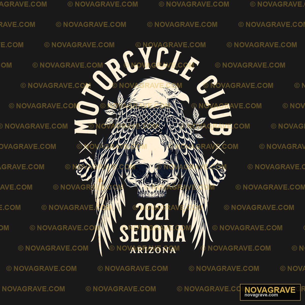 A Skull With Wings And A Skull On It Streetwear Urban - DTF Transfer Design